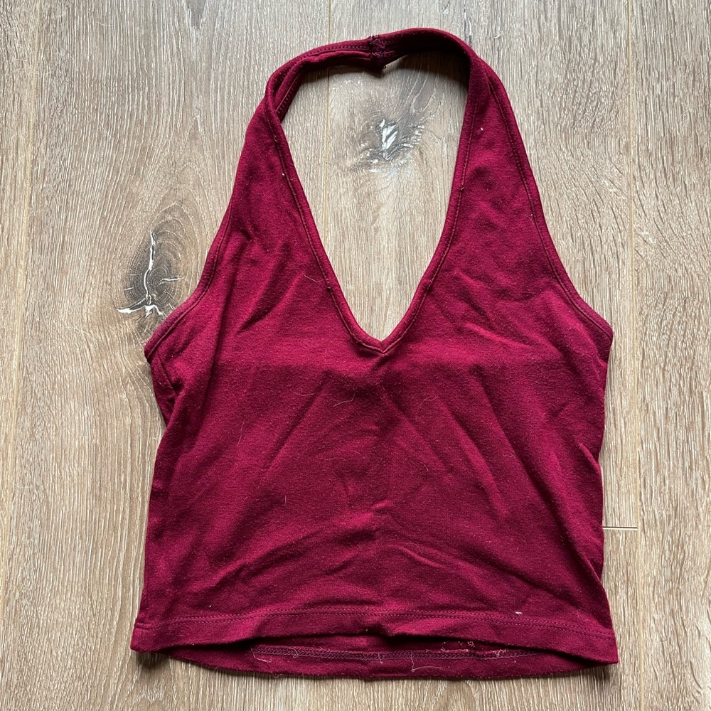 Cropped halter tank